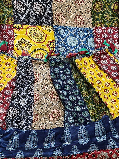 Ajrakh Patch Work Dupatta