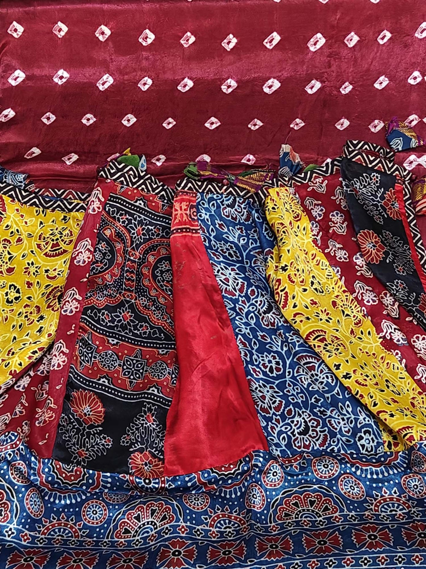 Ajrakh Patch Work Dupatta